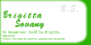 brigitta sovany business card